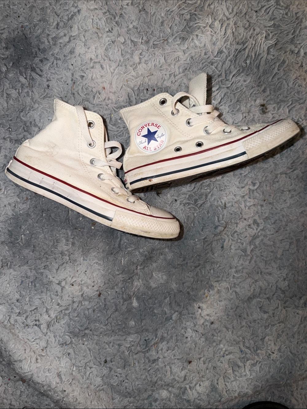 Kids white converse chuck taylor 12c